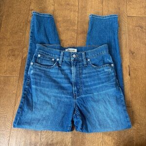 Madewell Perfect Vintage Crop Straight Jeans